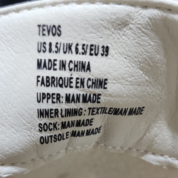 Shoedazzle Tevos Women's Cream Lace-Up Combat Boots 8.5 - Picture 8 of 9